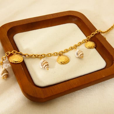 1 Paar Halsketten mit Anhänger „Urlaubsschildkröte“ aus Edelstahl in Goldfarbe für Unisex h5 Bild4