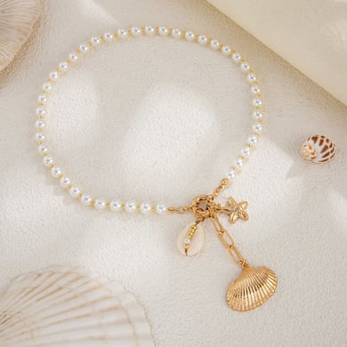 Shell Alloy Beaded Necklaces h5 Picture6