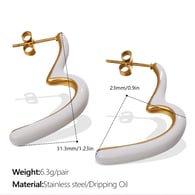 EH808WEG Orecchini in oro bianco con gocce di petrolio Immagine3