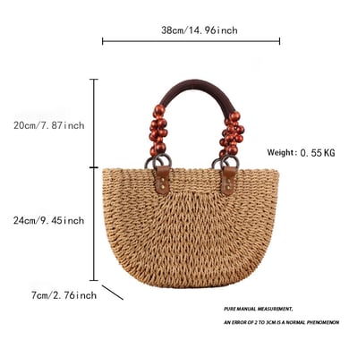 Borse tote intrecciate retrò h5 Immagine2