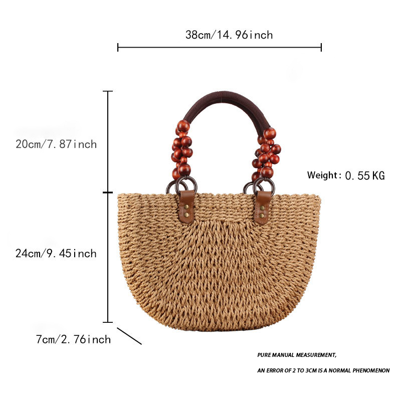 Borse tote intrecciate retrò Immagine2