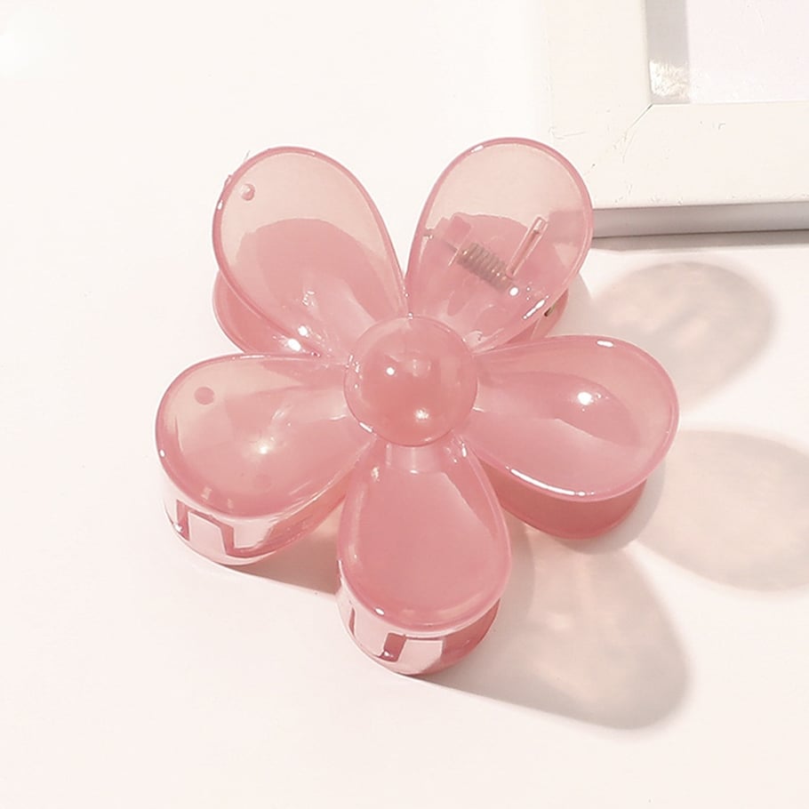 Fermagli per capelli da donna in acetato imitazione fiore quotidiano, serie semplice, 1 pezzo Immagine11
