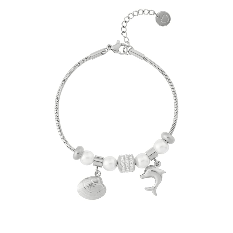 Delphin Edelstahl Gold Farbe Damen Charm Armbänder 
