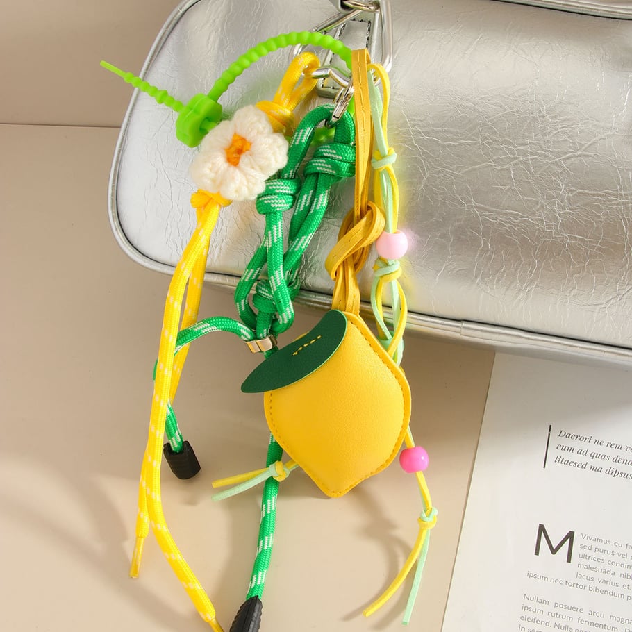 Vivid Lemon  Yellow Series Women's Bag Charms Picture4