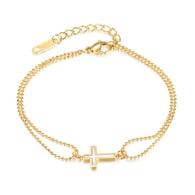 【1275】Bracelet en acier doré Image2