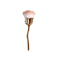 Loser Puderpinsel in Rosé-Gold-Weiß-Braun-Blumenform + OPP-Verpackung Bild3