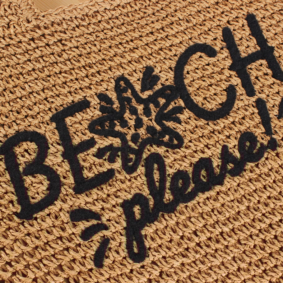 Borse tote intrecciate in stile spiaggia Immagine6