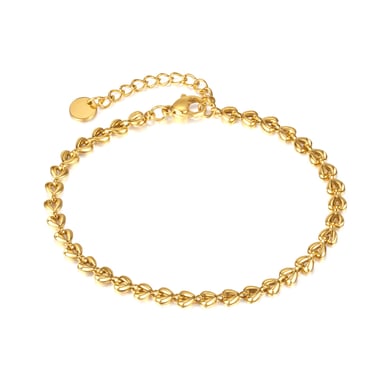 Bracelet chaîne géométrique en acier inoxydable doré pour femme, série simple, 1 pièce h5 