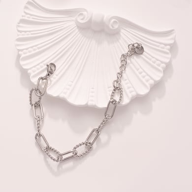 Bracelets à chaîne torsadés en acier inoxydable doré pour femme h5 Image6