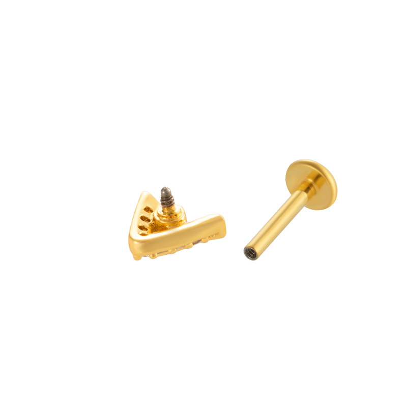 1 Pair Simple Series Daily Bow Knot Copper   Gold Color  Zircon Women's Piercings Earrings Picture7