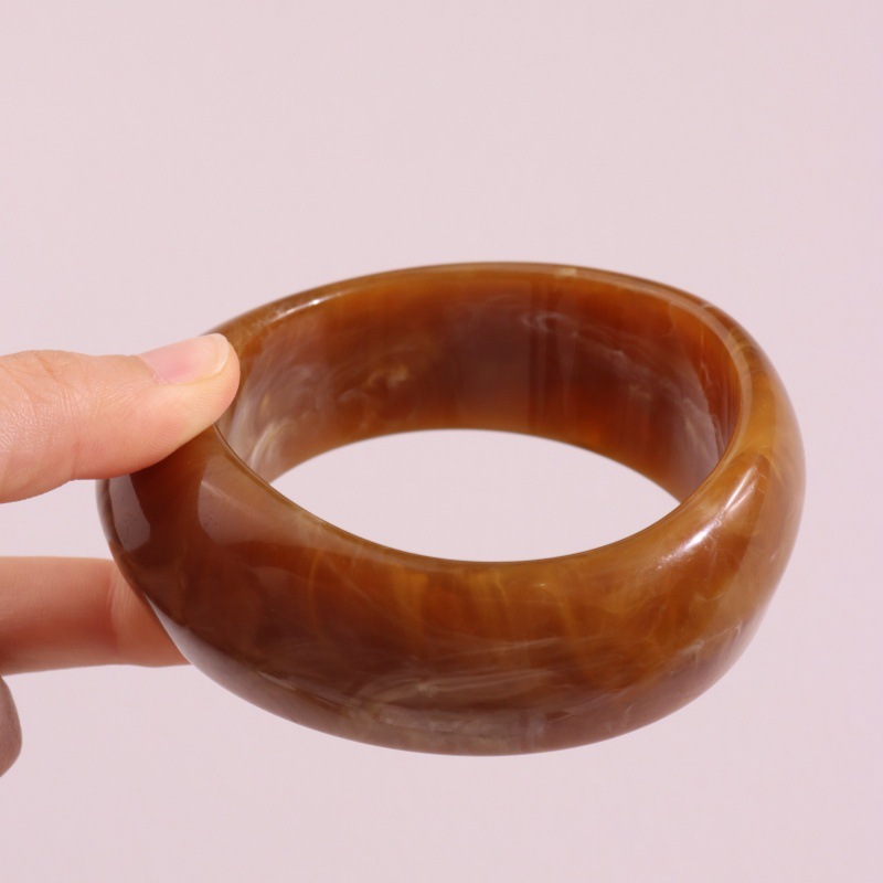 1 stuk modieuze onregelmatig geverfde hars damesarmband h5Afbeelding4