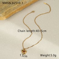 NMSN-K2510-1 Aşk Kırmızı Elmas Kolye 