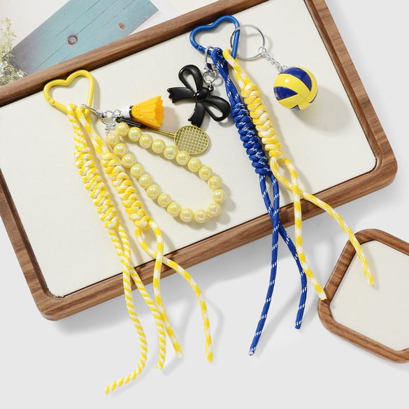 Sportperlen-Taschenanhänger aus Legierung 2