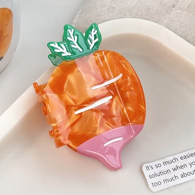 1 Paar Haarklammern aus Acetat für Damen der Romantic Series Sweet Plant h5 