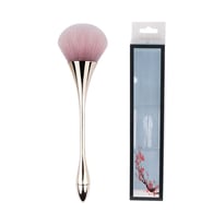 Großer Pinsel für losen Puder Nr. 1 Champagner-Gold-Puderweiß + PVC-Verpackung in Pflaumenblüte Bild5