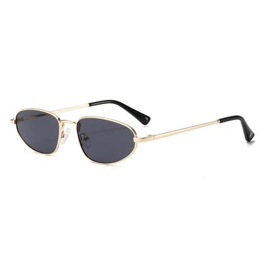 1 paio di occhiali da sole casual in metallo da donna della serie Simple h5 Immagine5