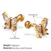 EH1034WEG Gold Piercing Earrings Picture6