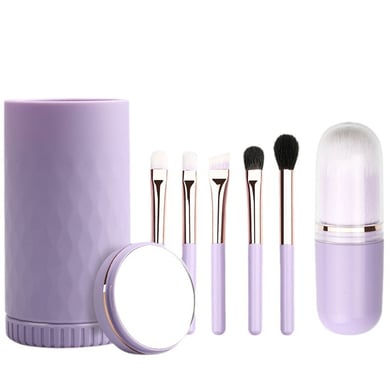 Tragbares Make-up-Pinselset für Damen mit Spiegel h5 Bild4