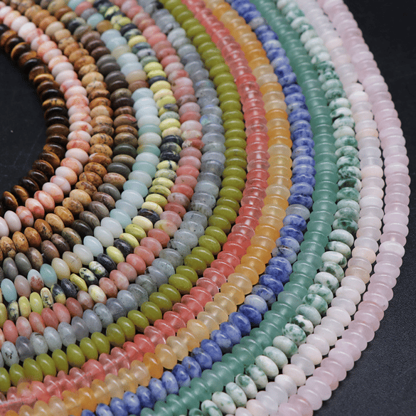 1 chaîne de perles de boulier naturelles de la série romantique