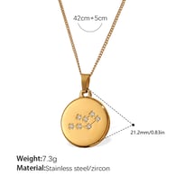XL444WEG6 Cancer gold necklace Picture6