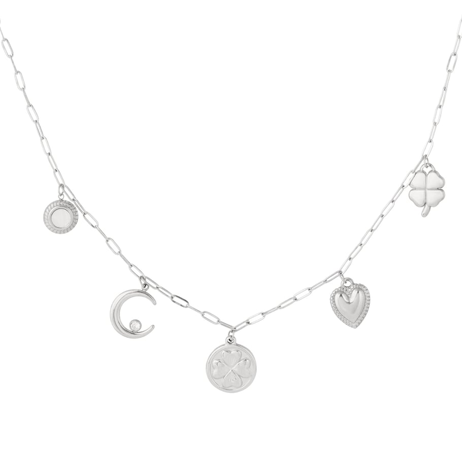 1 Piece Daily Clover Stainless Steel Gold Color Women's Pendant Necklaces 