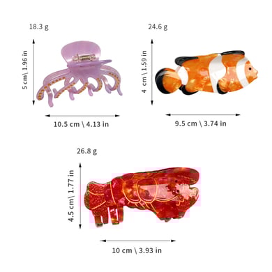 Cute and Creative Cartoon - themed Ocean Series Hair Clips h5 Picture5