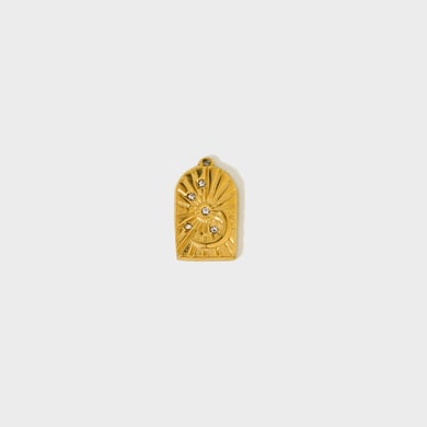 1 Paar Luxuriöse Serie Elegante Geometrische Edelstahl Gold Farbe Zirkon Unisex Anhänger h5 Bild4