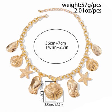 Oceanic Alloy Pendant Necklaces h5 Picture2