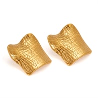 GE981-Stahl Ohrringe Gold 