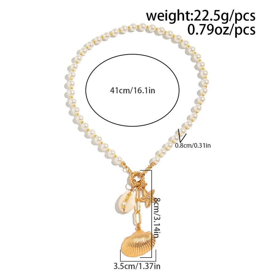 Shell Alloy Beaded Necklaces Picture2