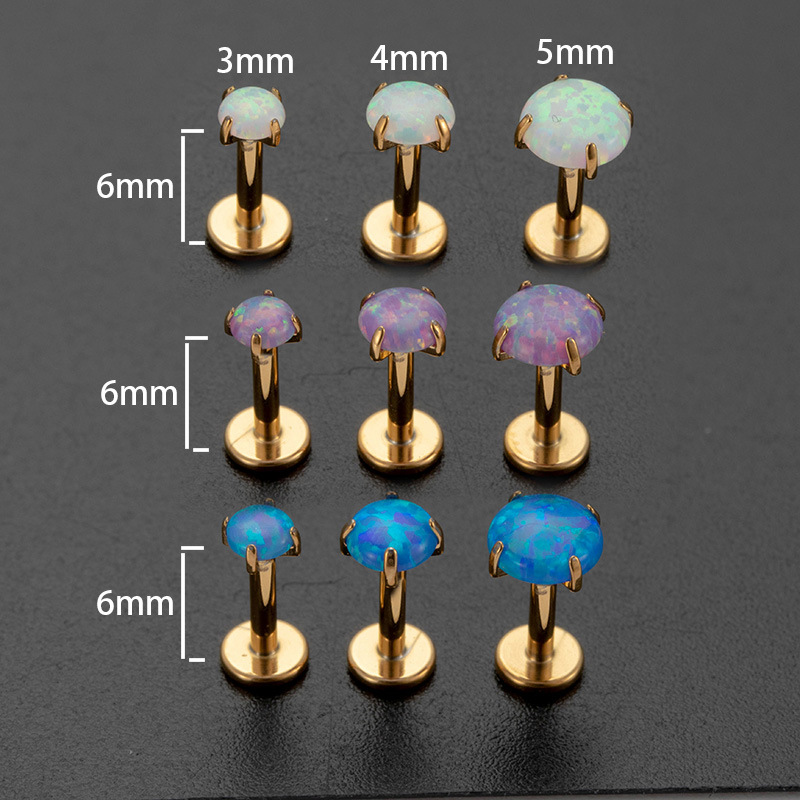 1 Pair Simple Series Simple Geometric Stainless Steel   Gold Color  Women's Piercings Earrings Picture4