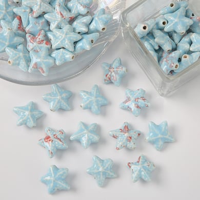 1 pièce de perle en céramique étoile de mer pour bijoux à faire soi-même h5 Image2