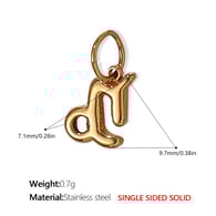 PJ431G12 Ciondolo in oro massiccio Capricorno Immagine12