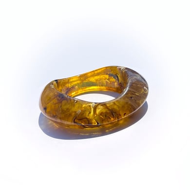 Irregularly Shaped Blurred Acrylic Women's Bangles h5 Picture2