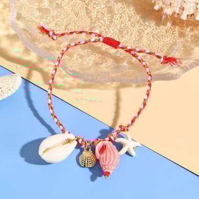 Creatieve DIY armbanden van touw met hangers in de vorm van een zeester h5 Afbeelding3