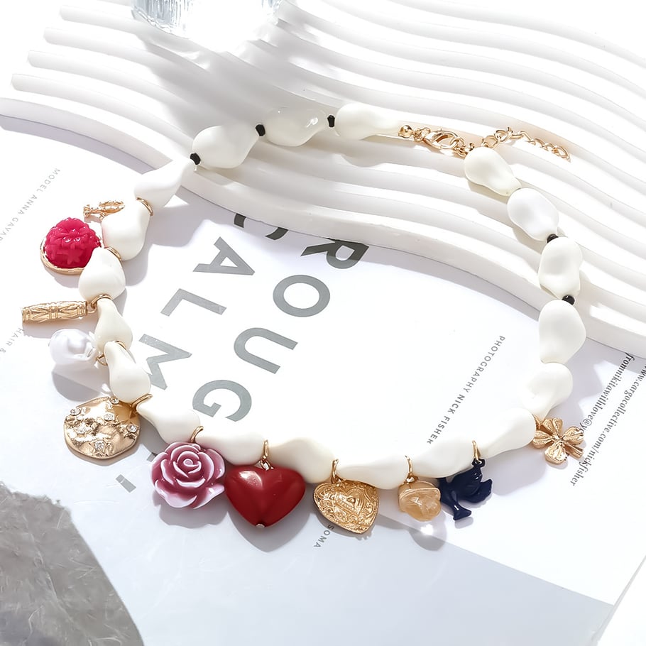 Romantic Vacation Resin Beaded Necklaces Picture4