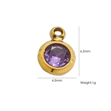 1 Pair Simple Series Classic Sun/Moon Stainless Steel Women's Pendants h5 
