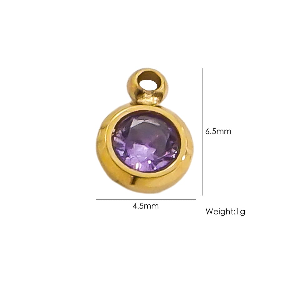 1 Pair Simple Series Classic Sun/Moon Stainless Steel Women's Pendants 