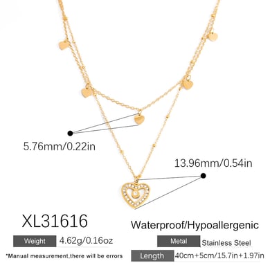 Vacation Shell Stainless Steel Gold Color Women's Pendant Necklaces h5 
