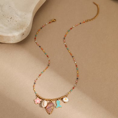 Collares para mujer estilo resort con colgante de temática oceánica h5 Imagen5