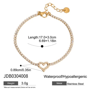 Luxuriöse Charm-Armbänder mit Schleifenknoten aus Edelstahl in Goldfarbe h5 