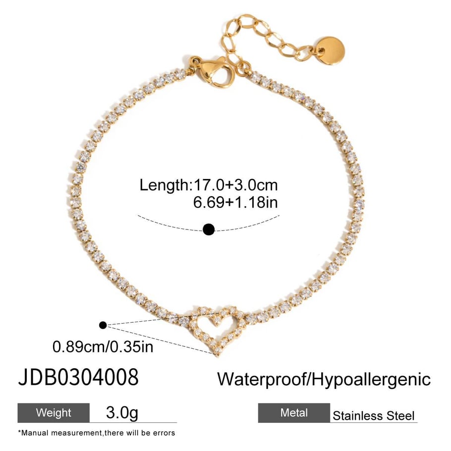 Luxuriöse Charm-Armbänder mit Schleifenknoten aus Edelstahl in Goldfarbe 