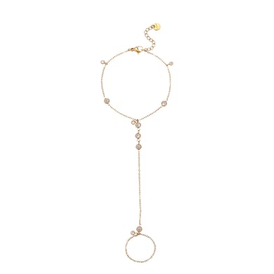 1 Paar einfache Serie elegante Kette Edelstahl Gold Farbe Damen Kettenarmbänder h5 Bild5