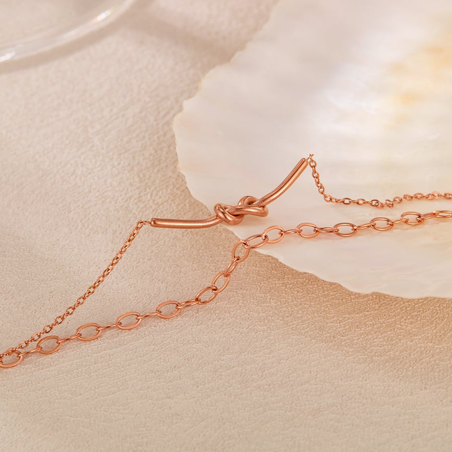 1 Stück Simple Series Einfache Edelstahl-Damenkettenarmbänder Bild6