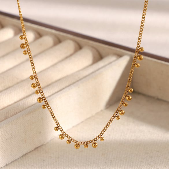 Simple Series OL Solid Color Stainless Steel Women's Chain Necklaces 2