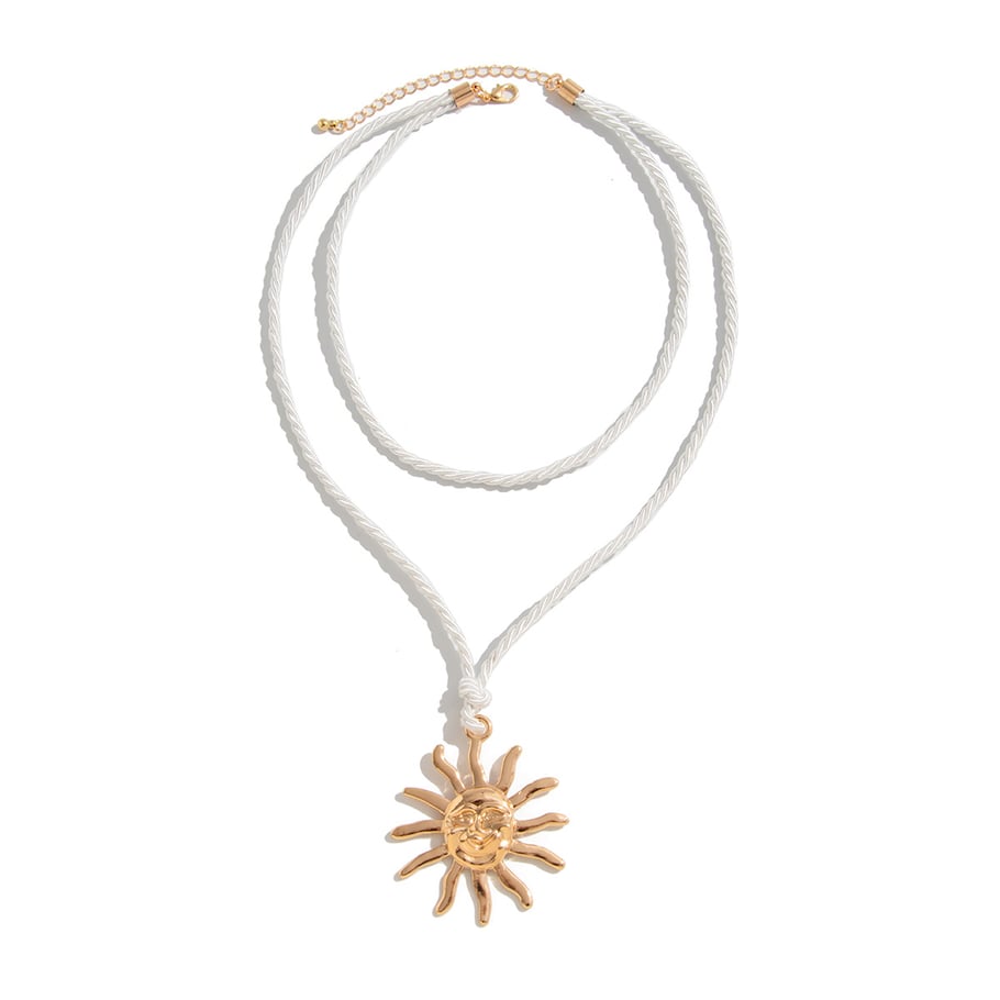 Ins Style Sun Alloy Pendant Necklaces 