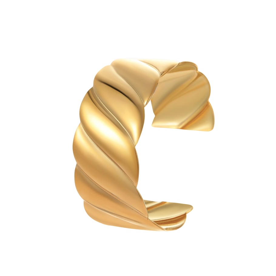 Unique Stylish Wide Format Stainless Steel Women's Bangles 