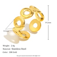Runder offener Kuchenring - Gold Bild12