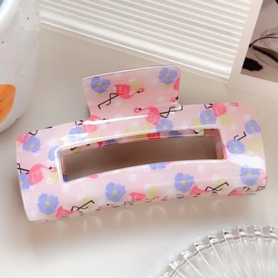 1 Paar Simple Series Casual Animal PVC Damen Haarklammern h5 