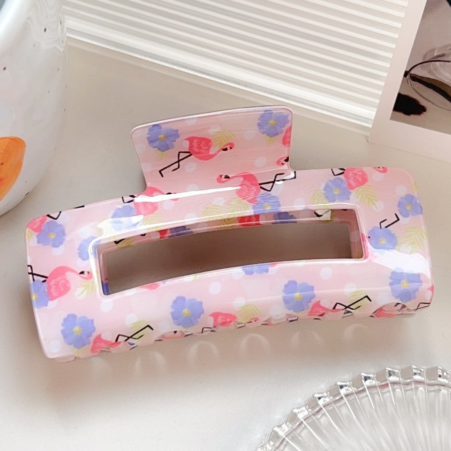 1 Paar Simple Series Casual Animal PVC Damen Haarklammern 